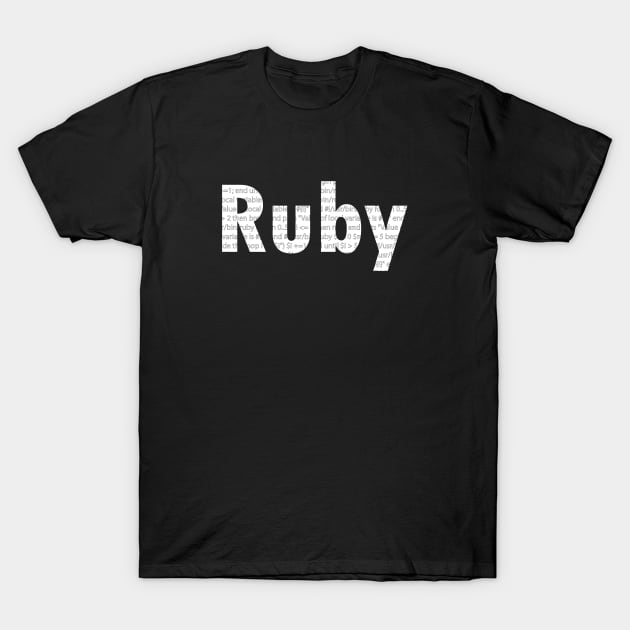 Ruby T-Shirt by AnjPrint